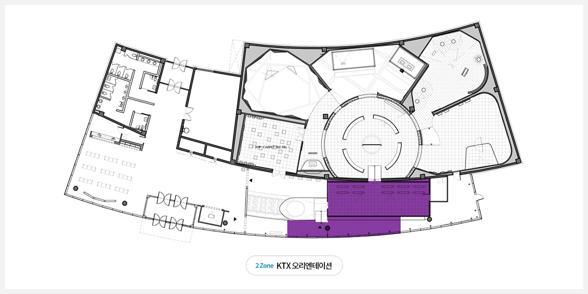 2 Zone KTX 오리엔테이션 통일미래체험관 전체 조감도